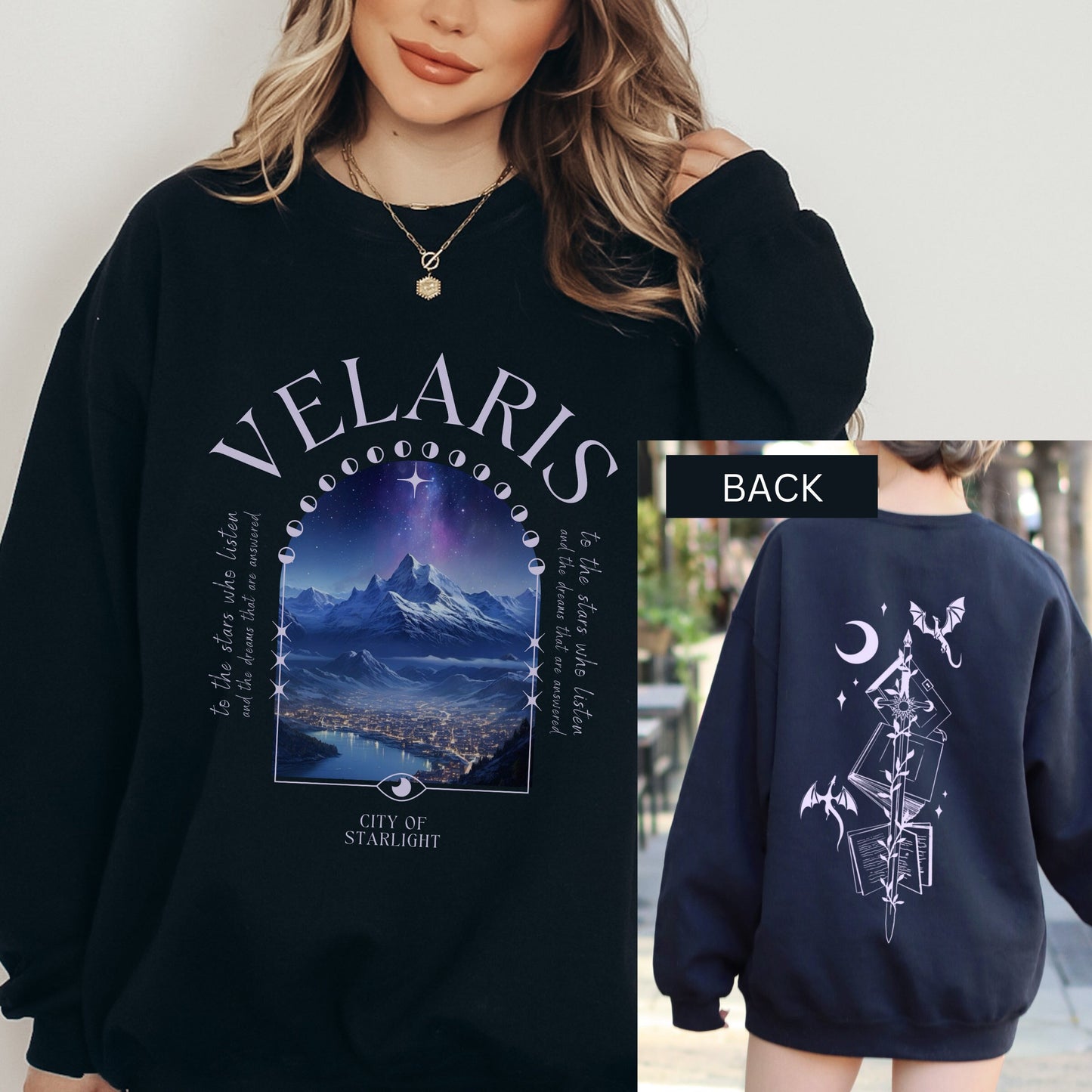 Velaris Back Print Sweatshirt