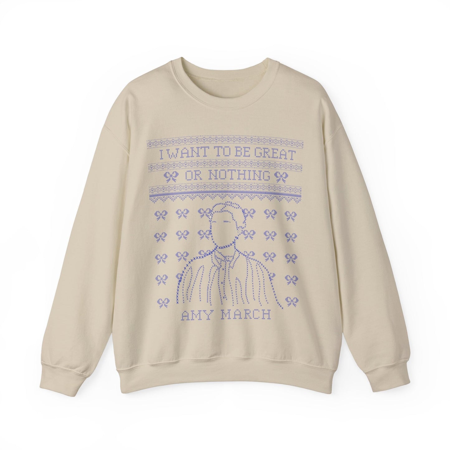 Amy March Cross Stitch Sweatshirt