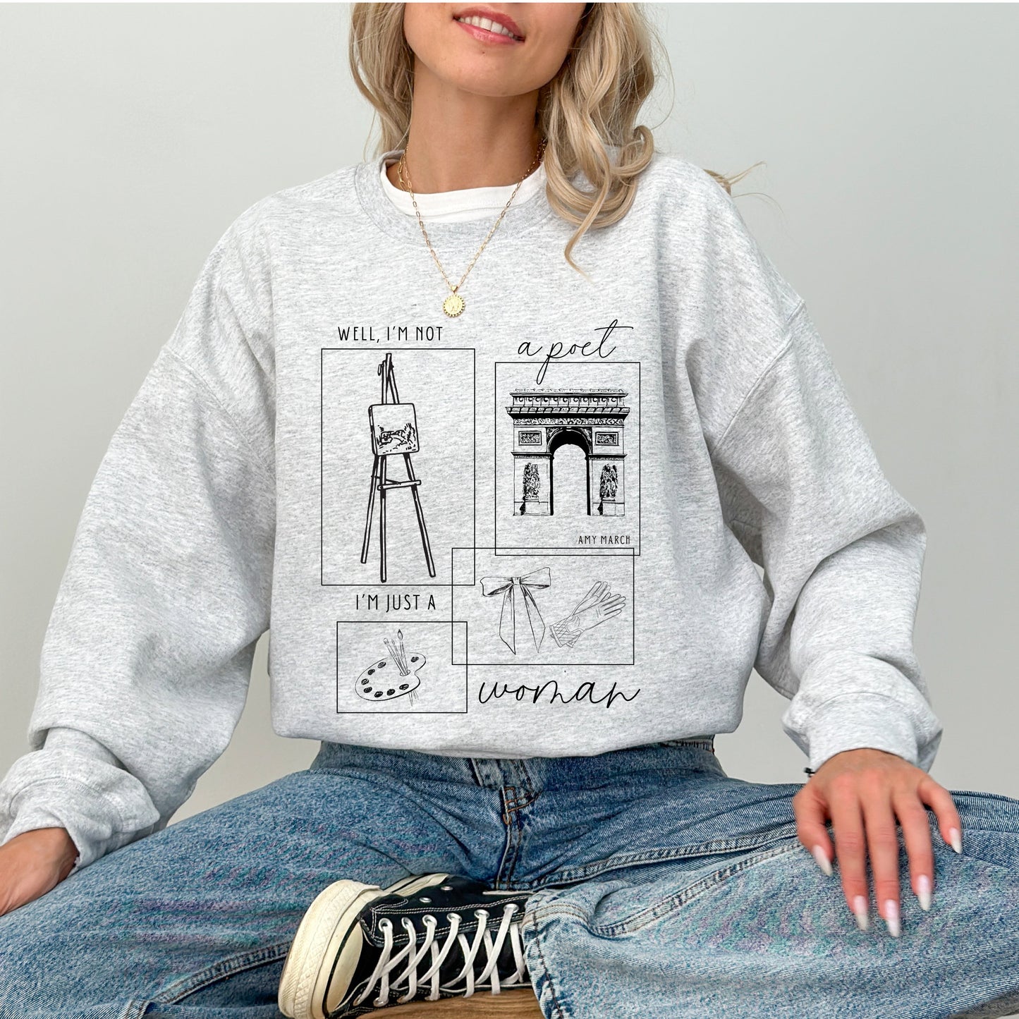 Amy March Not A Poet Sweatshirt