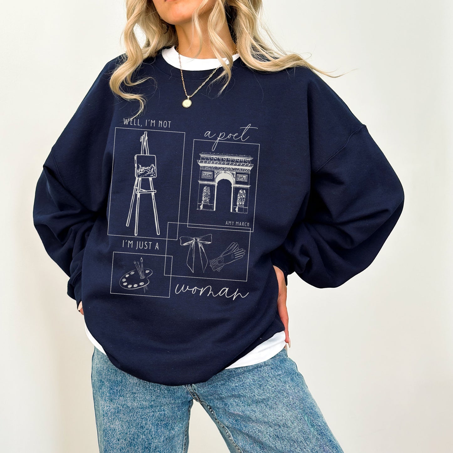 Amy March Not A Poet Sweatshirt