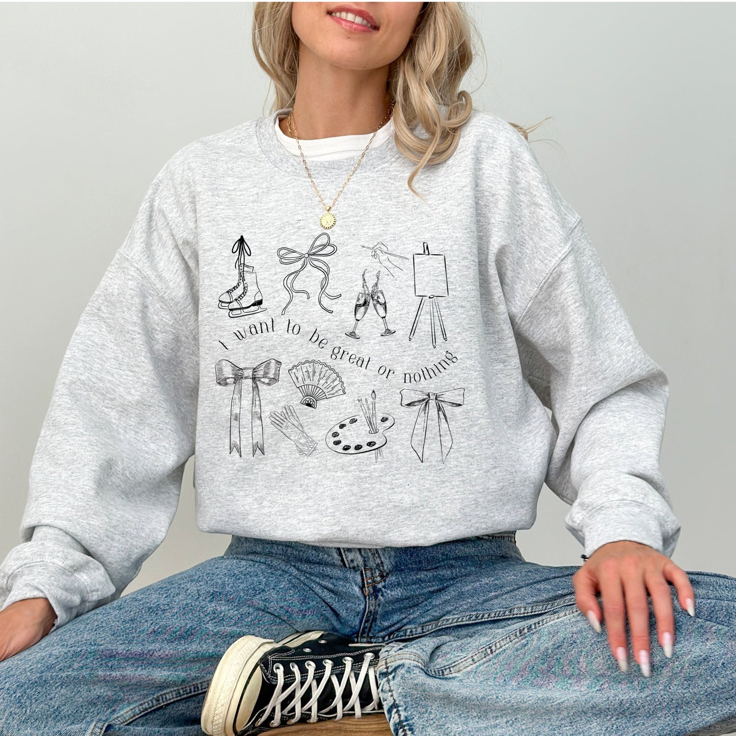 Amy March Great Or Nothing Collage Sweatshirt