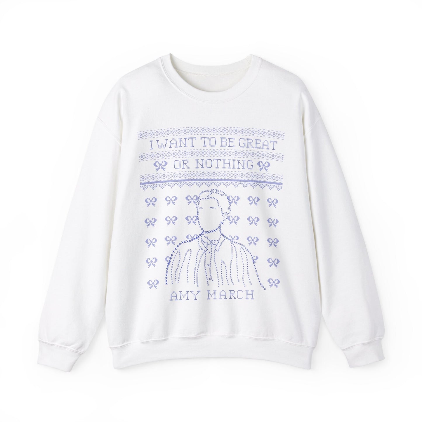 Amy March Cross Stitch Sweatshirt