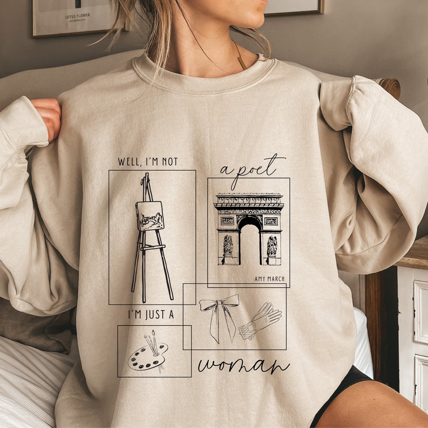 Amy March Not A Poet Sweatshirt