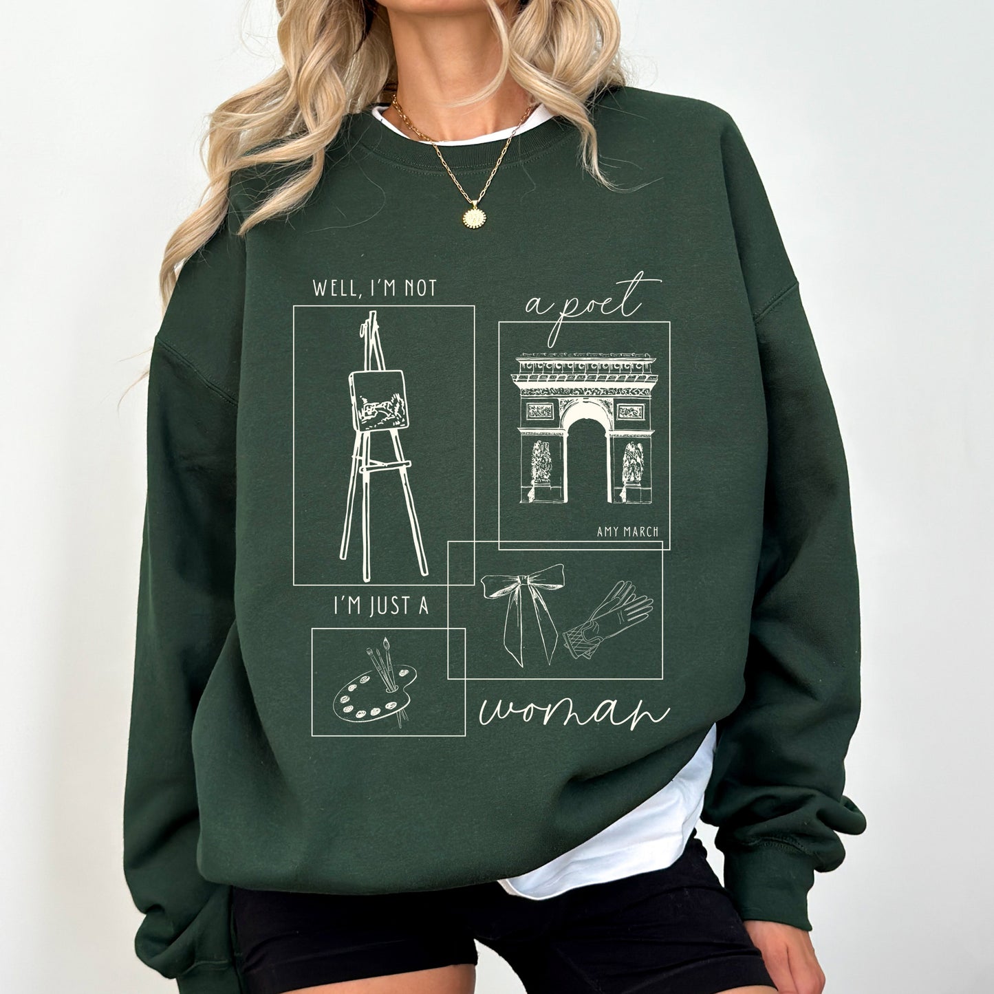 Amy March Not A Poet Sweatshirt