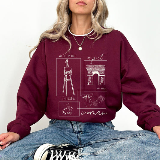 Amy March Not A Poet Sweatshirt