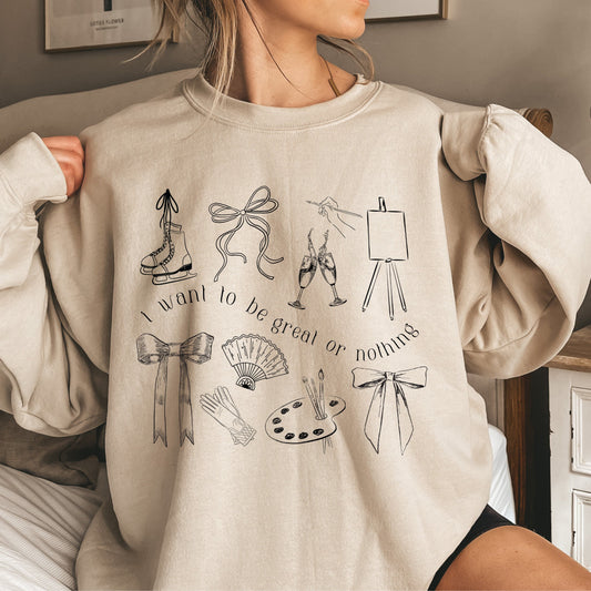 Amy March Great Or Nothing Collage Sweatshirt