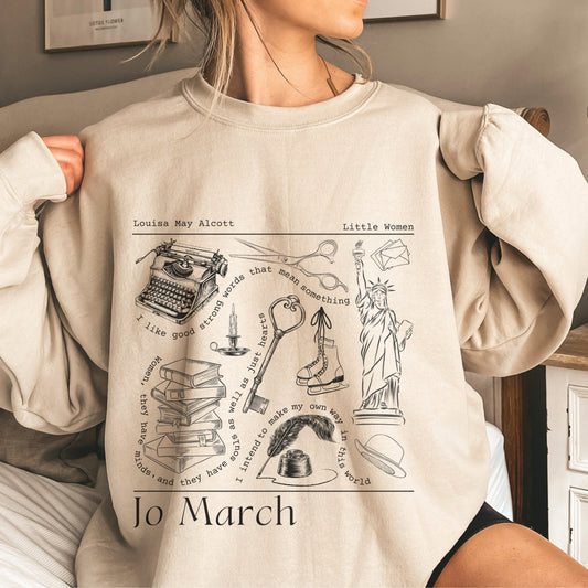 Jo March Collage Sweatshirt